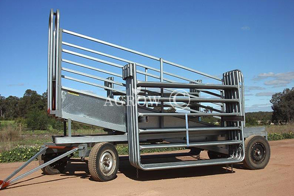 Système de cours à bétail en acier soudé galvanisé